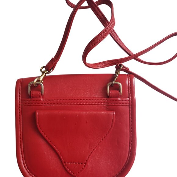 Rodeo Drive Red Leather Mini Purse Cross Body Bag With Belt Loop BOMcrewmall - Picture 2 of 6